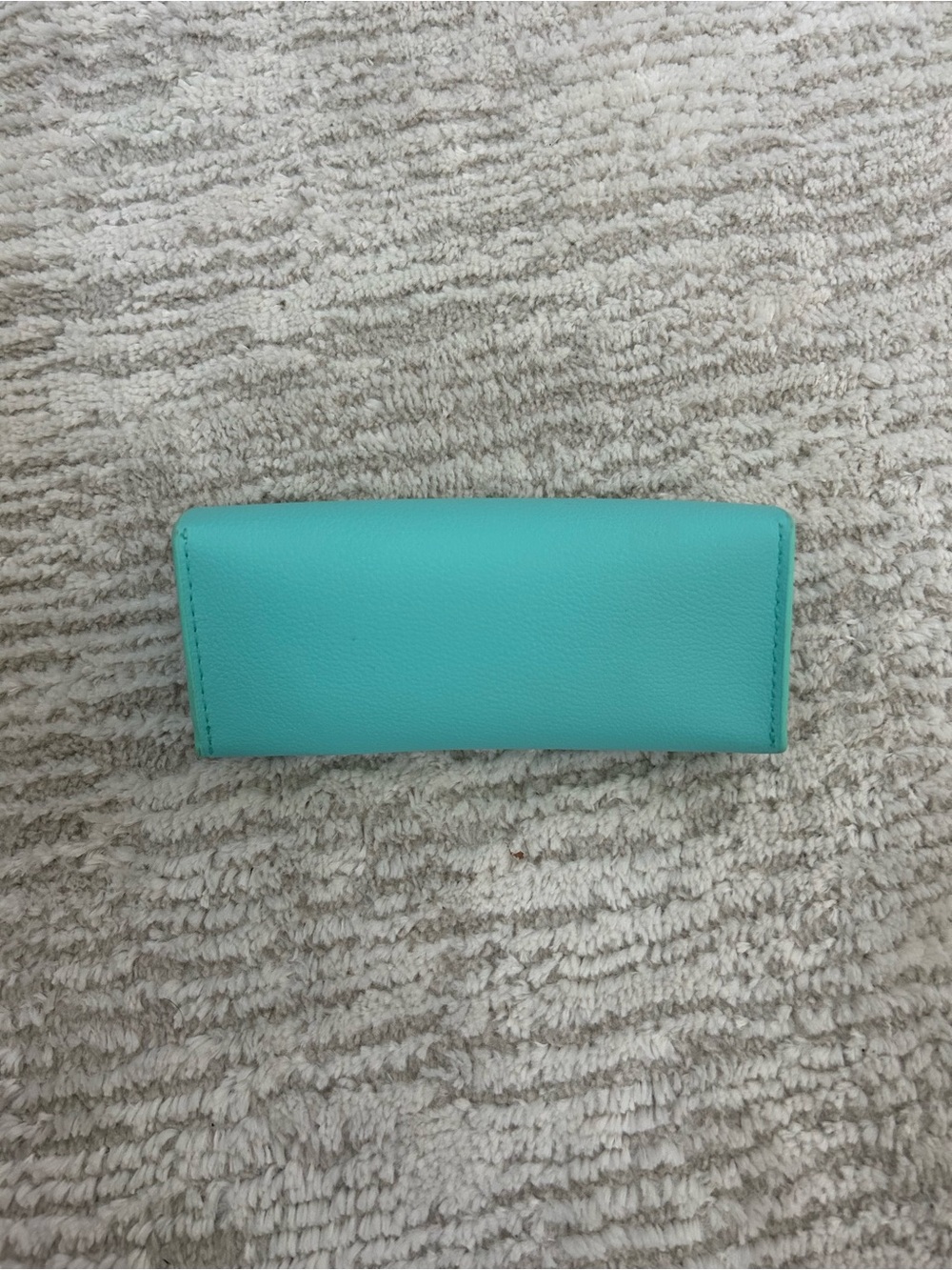 Tiffany & Co. Tiffany Blue Leather Eyewear Case and Silk Cloth - Picture 3 of 5